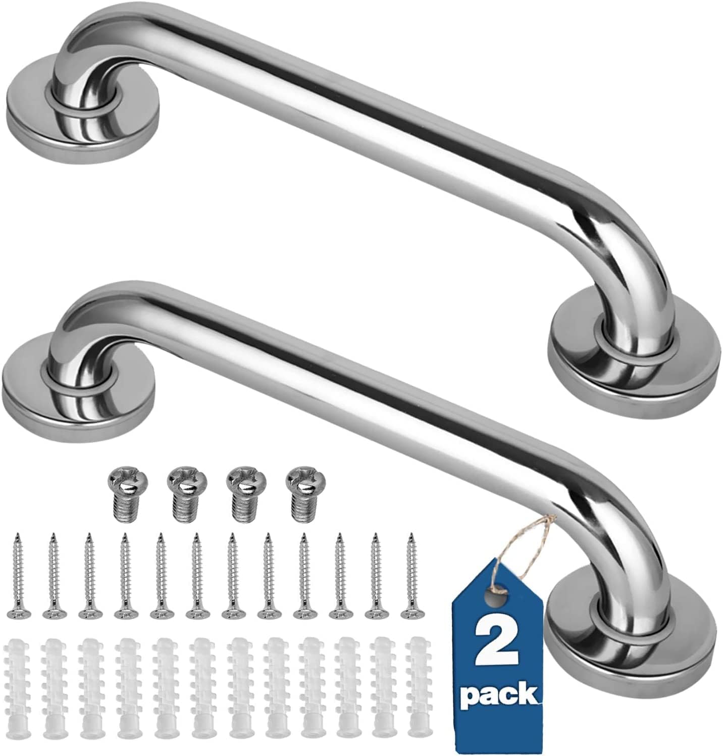 Stainless Steel Grip Bar Pack of 2