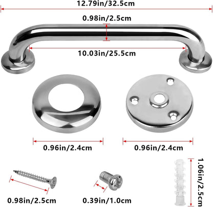 Stainless Steel Grip Bar Pack of 2